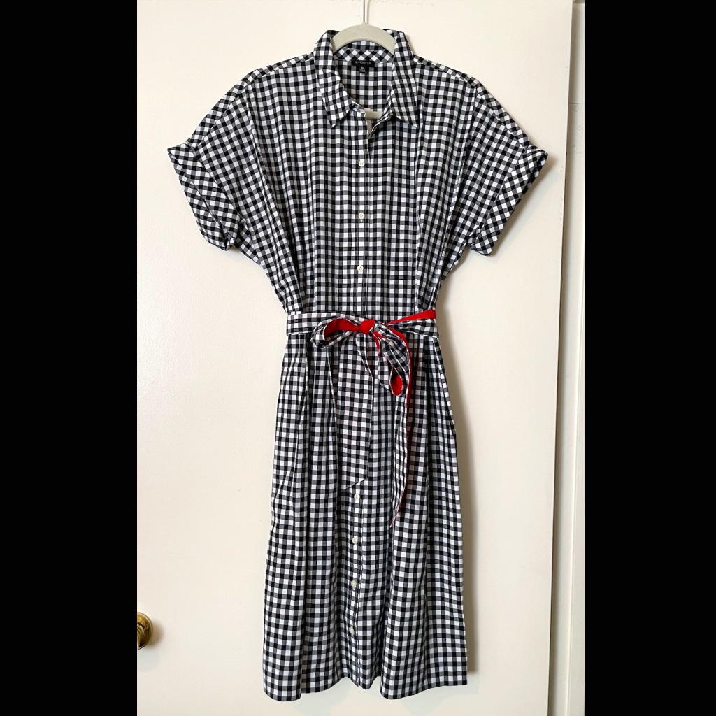 Talbots Gingham Shirt Dress - 16p